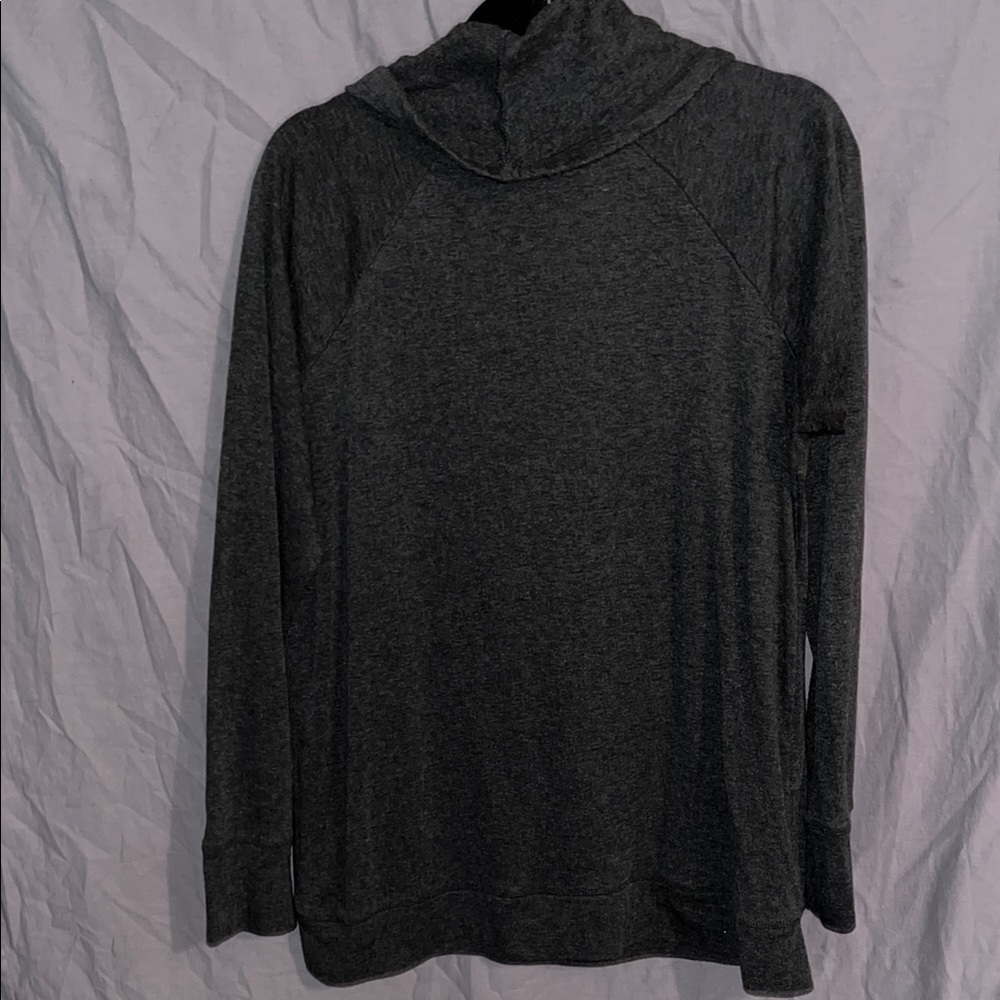 Gaiam Charcoal Cowl Neck Sweater - Picture 3 of 4